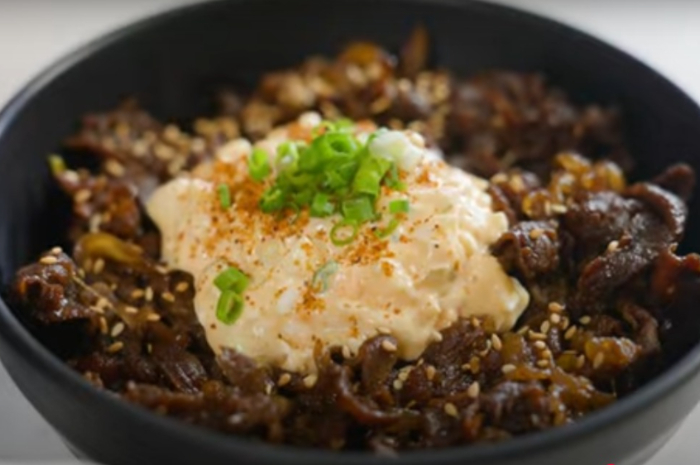 Beef Teriyaki dengan saus tartar