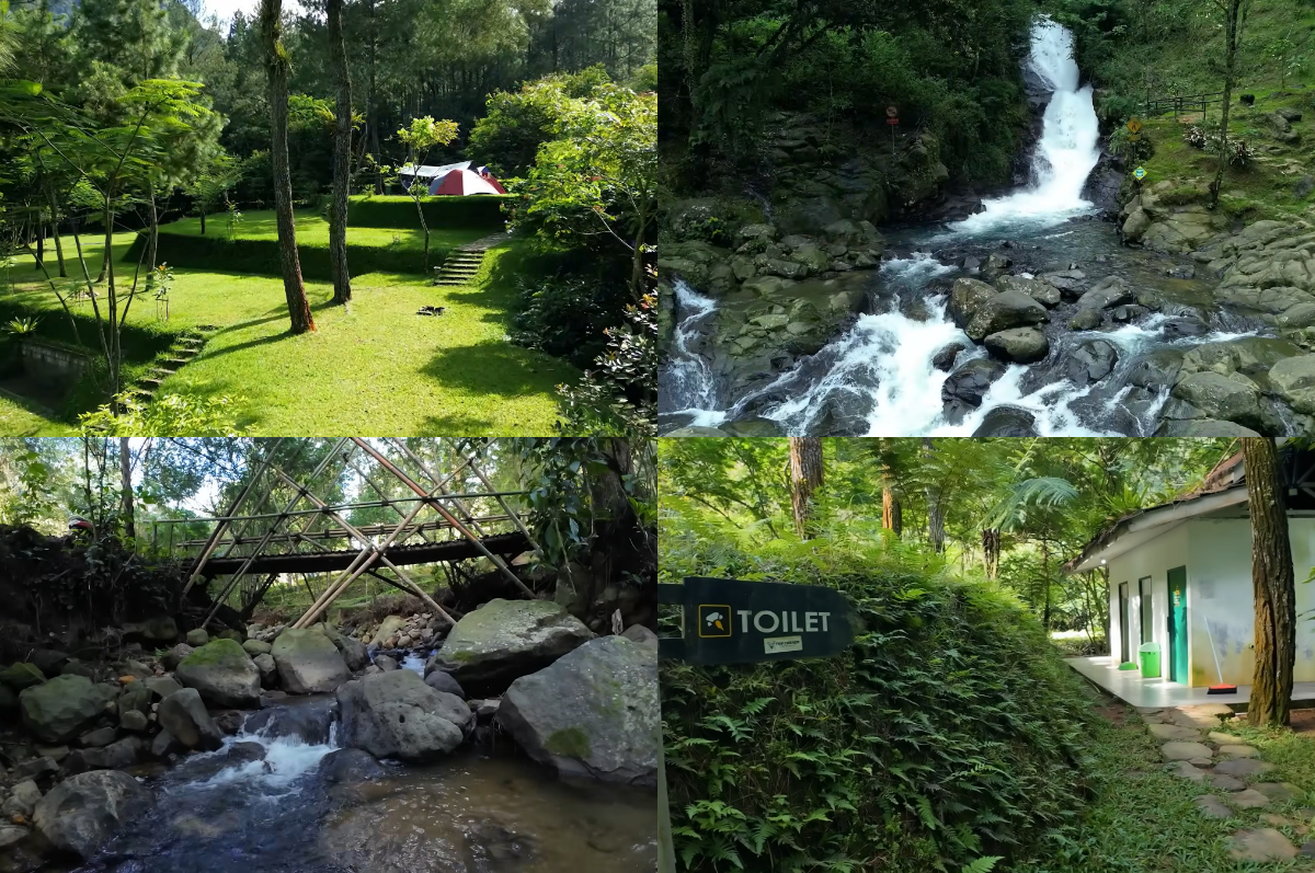 Kemah seru di Highland Camp Curug Panjang, Puncak, Bogor.