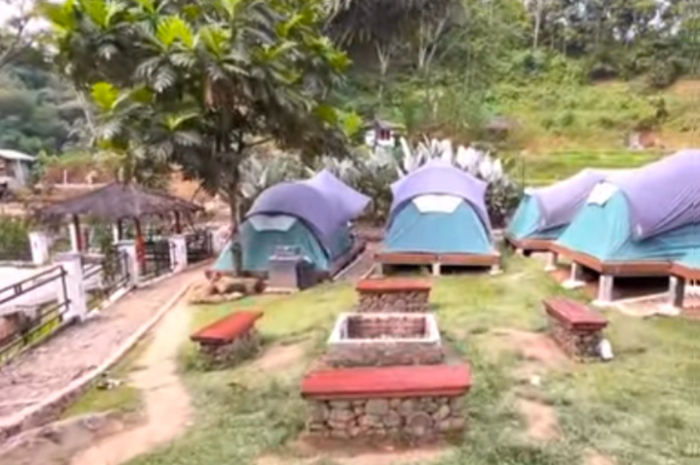Muara Jambu Camp tempat berkemah nyaman di pinggir sungai