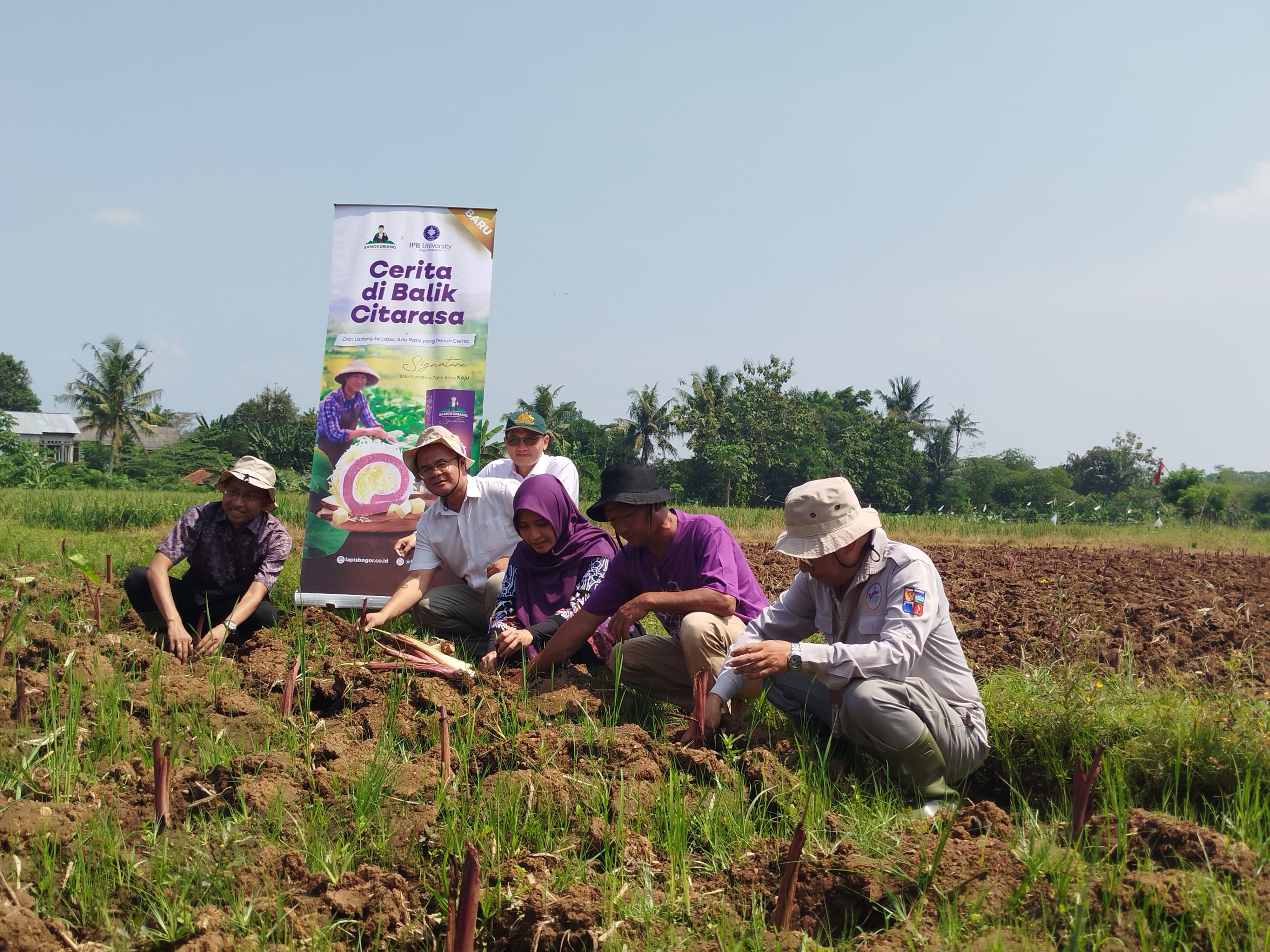 Kegiatan On Farm Press Tour kolaborasi antara IPB University dan Lapis Bogor Sangkuriang, Selasa (29/4/2025).