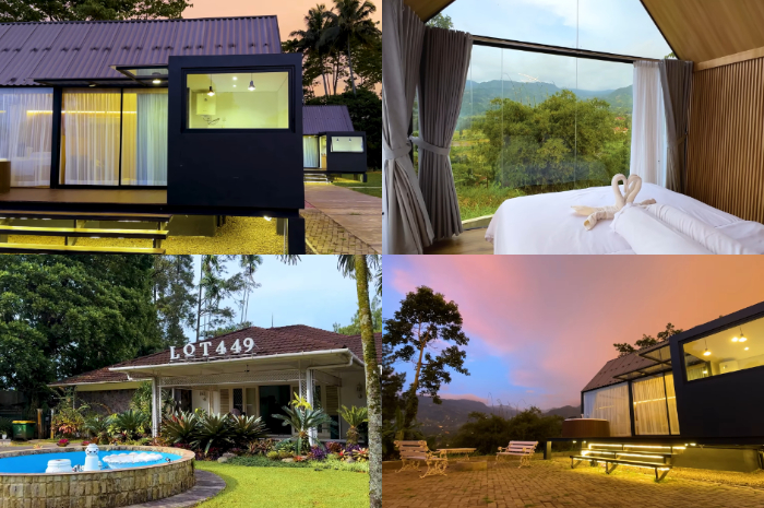 Penginapan Lot449 Glass House di Puncak, Bogor