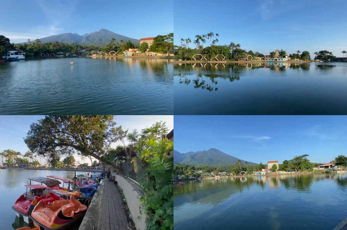 View cantik di Situ Tamansari, Bogor.