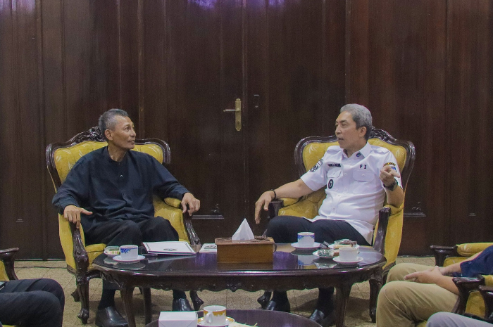 Pertemuan antara Wali Kota Bogor, Dedie Rachim dengan cucu Jenderal Soedirman, Selasa (29/4/2025).