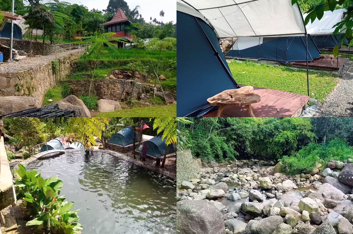 Destinasi wisata Lembah Batu Gunung Bunder, Bogor.