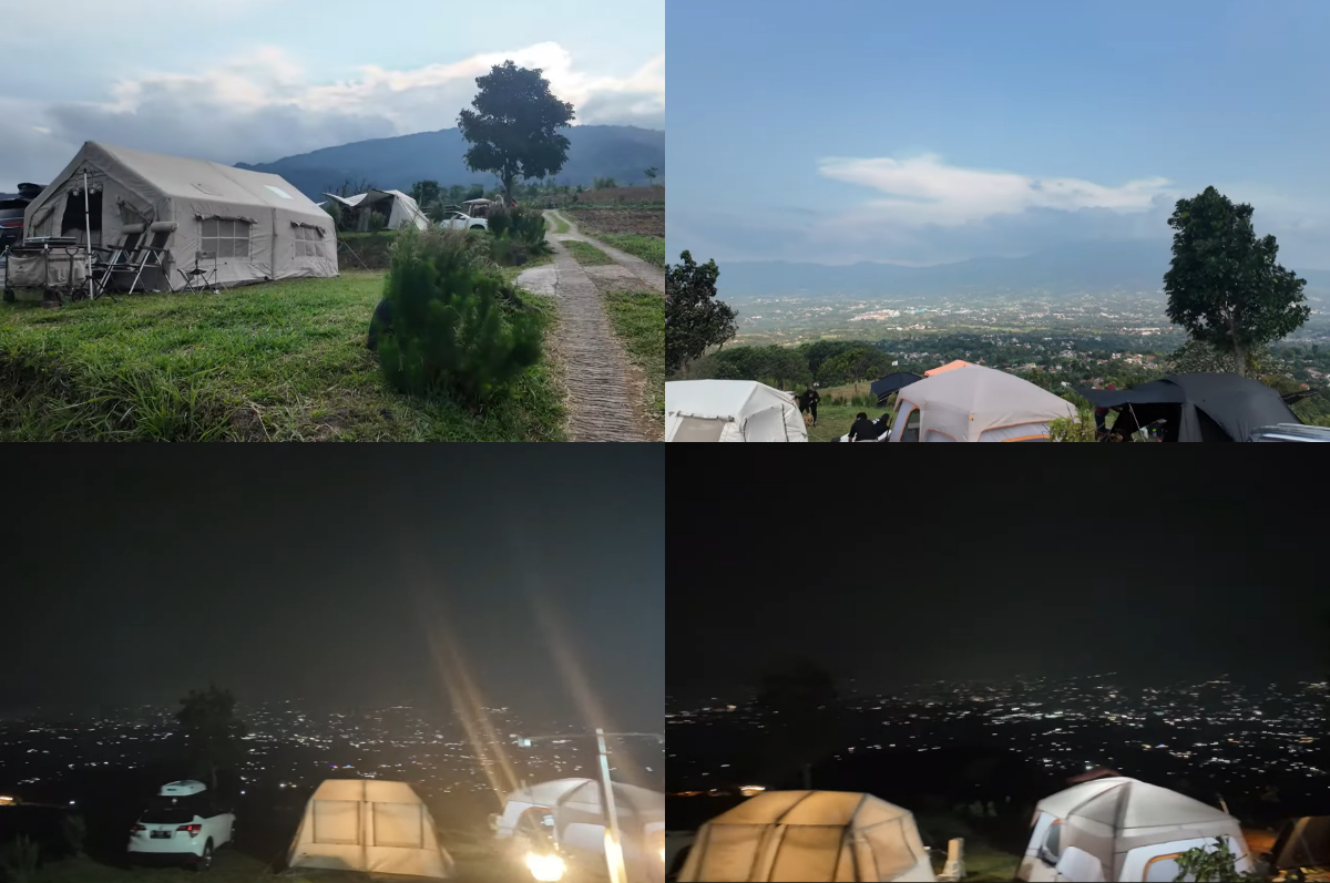 View camping ground Bukit Tani Mantoys Cijeruk, Bogor.