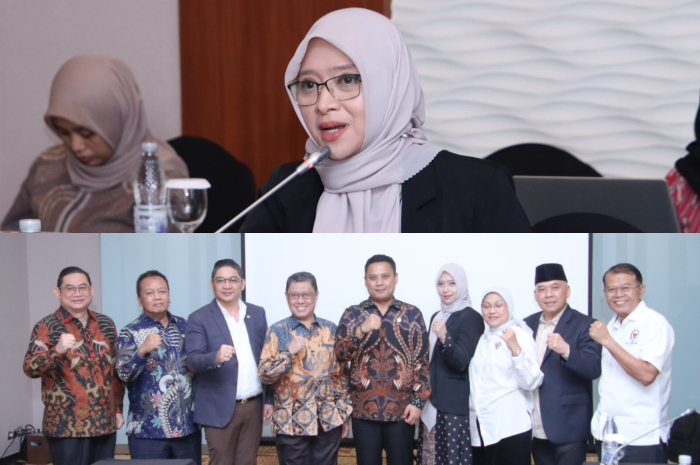 Guru Besar Ekonomi dan Manajemen Universitas Ibn Khaldun (UIKA) Bogor, Prof. Dr. Renea Shinta Aminda menjelaskan materi.