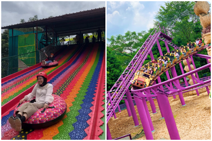 Sejumlah wahana di Jungleland Theme Park Sentul Bogor
