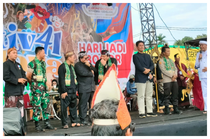 Perhelatan Festival Budaya Bojonggede, yang berlangsung di Kecamatan Bojonggede, Kabupaten Bogor, Minggu (4/5/2025).