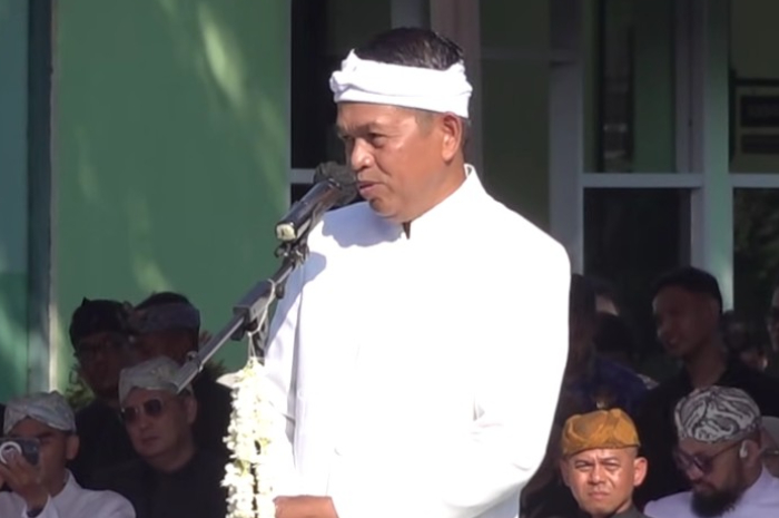Gubernur Jawa Barat, Dedi Mulyadi saat memberikan sambutan.