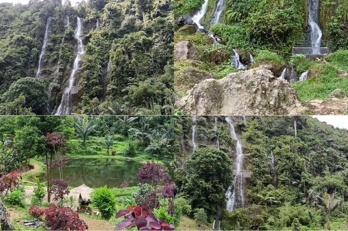 Panorama Curug Tilu Cipelah.