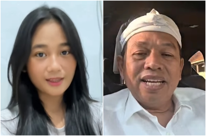 Aura Cinta saat memberi keterangan setelah viral usai bertemu Gubernur Jawa Barat Dedi Mulyadi.