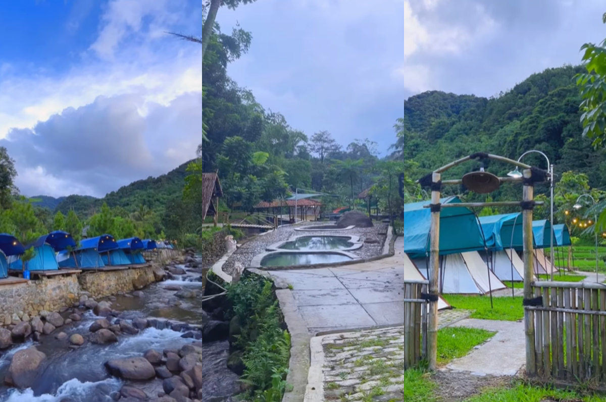 Wisata alam camping ground Lembah Cipanas Kelapa 3 Ciasmara, Pamijahan, Bogor.