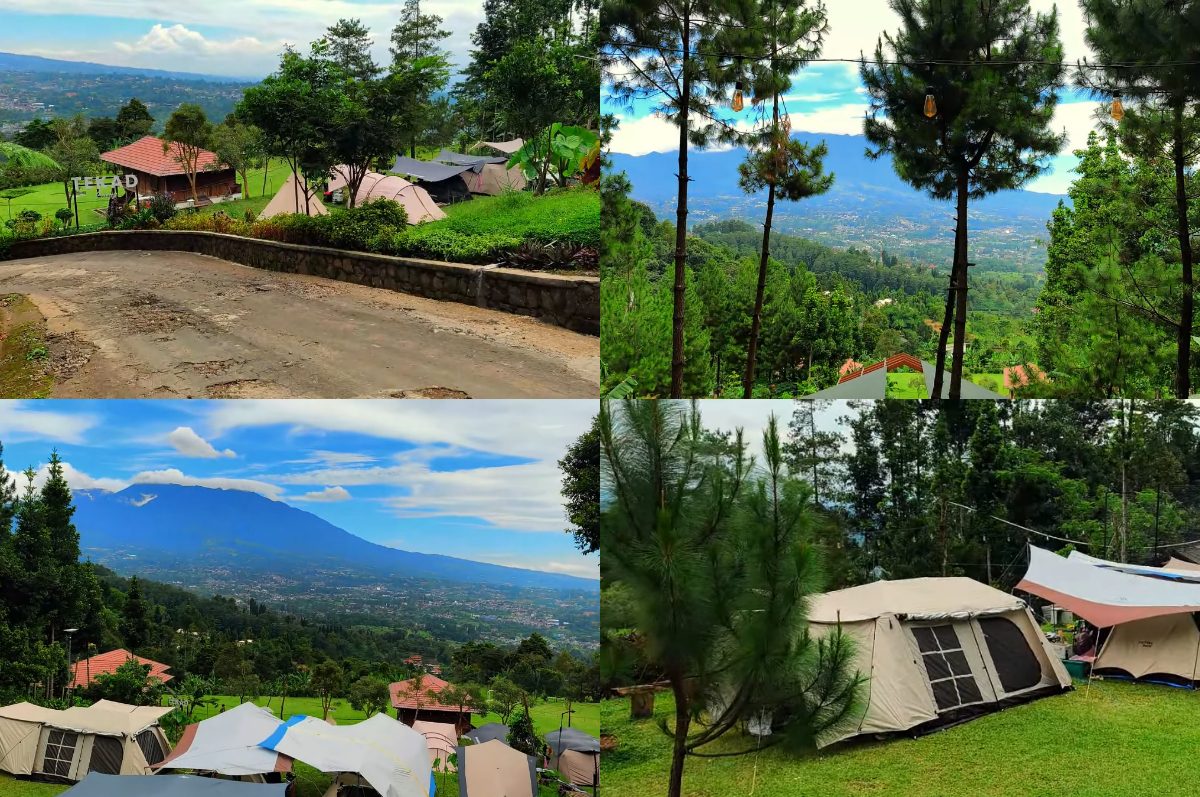 View liburan di Tekad Camp di Megamendung Bogor.