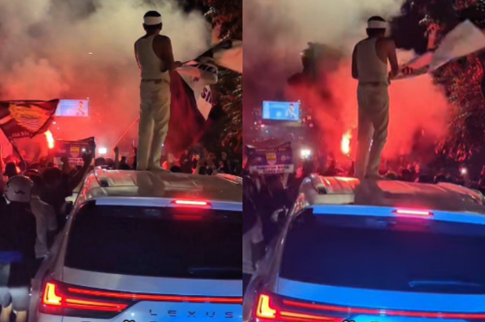 Gubernur Jawa Barat Dedi Mulyadi turut merayakan Persib Bandung juara Liga 1 2024/2025.