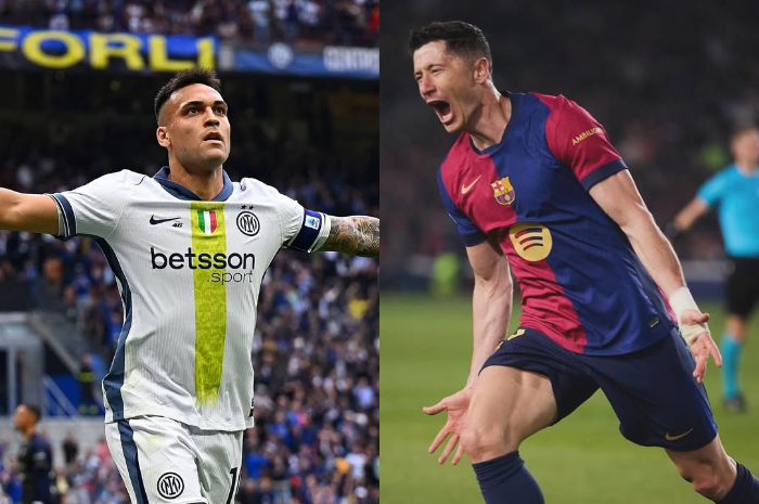 Lautaro Martinez dan Robert Lewandowski.