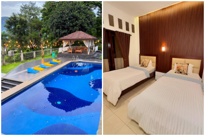 Fasilitas yang tersedia di Villa Aurora Cisarua, Bogor.