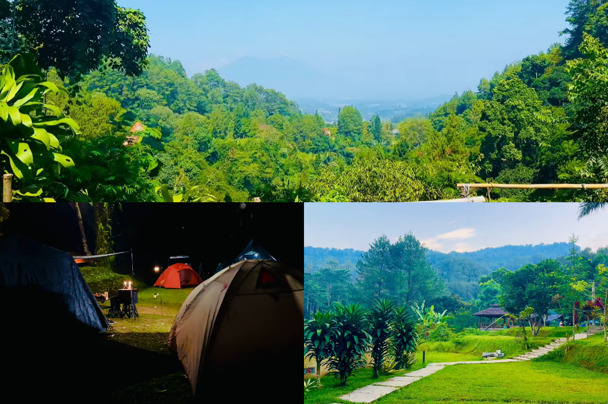 Suasana di Taman Alam Matahari Camping Ground Megamendung, Bogor.
