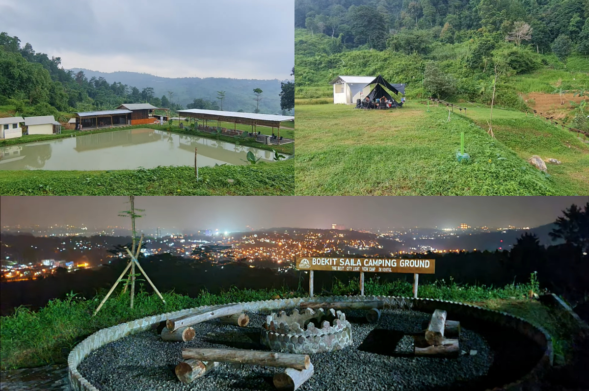 Suasana di Boekit Saila Camping Ground Sentul.