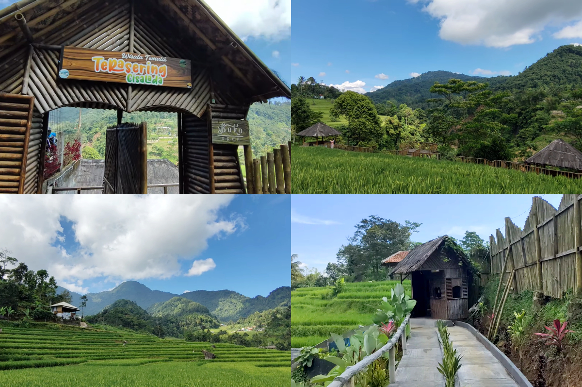 View Wisata Tematik Terasering Cisalada, cantik banget.