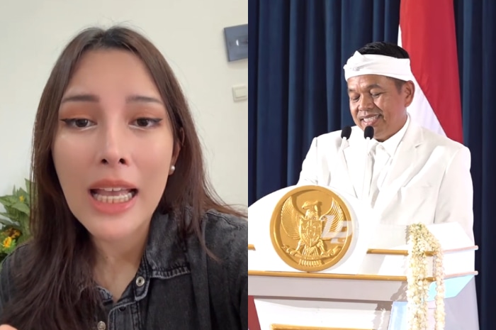 TikToker Lissa Assil (kiri) meminta Gubernur Jawa Barat Dedi Mulyadi (kanan) membuat kategori untuk suami nakal dikirim ke barak militer.