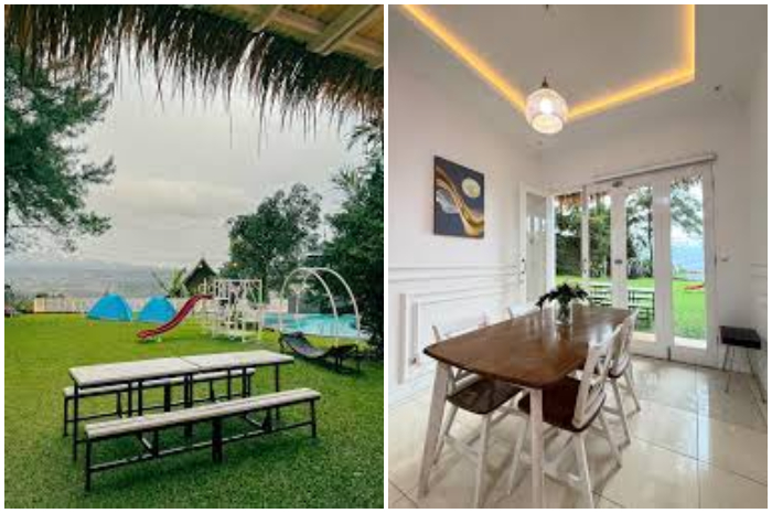 Suasana di Villa Vanilla House di Puncak, Bogor