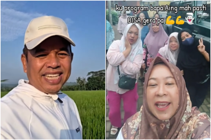 Kebijakan Gubernur Jawa Barat Dedi Mulyadi (kiri) disorot emak-emak yang juga ingin dikirim ke barak militer (kanan).