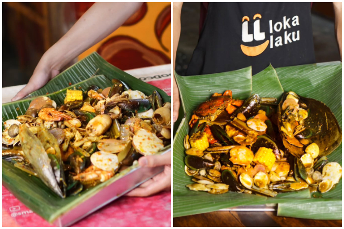 Beberapa menu seafood di Kerang Lokalaku