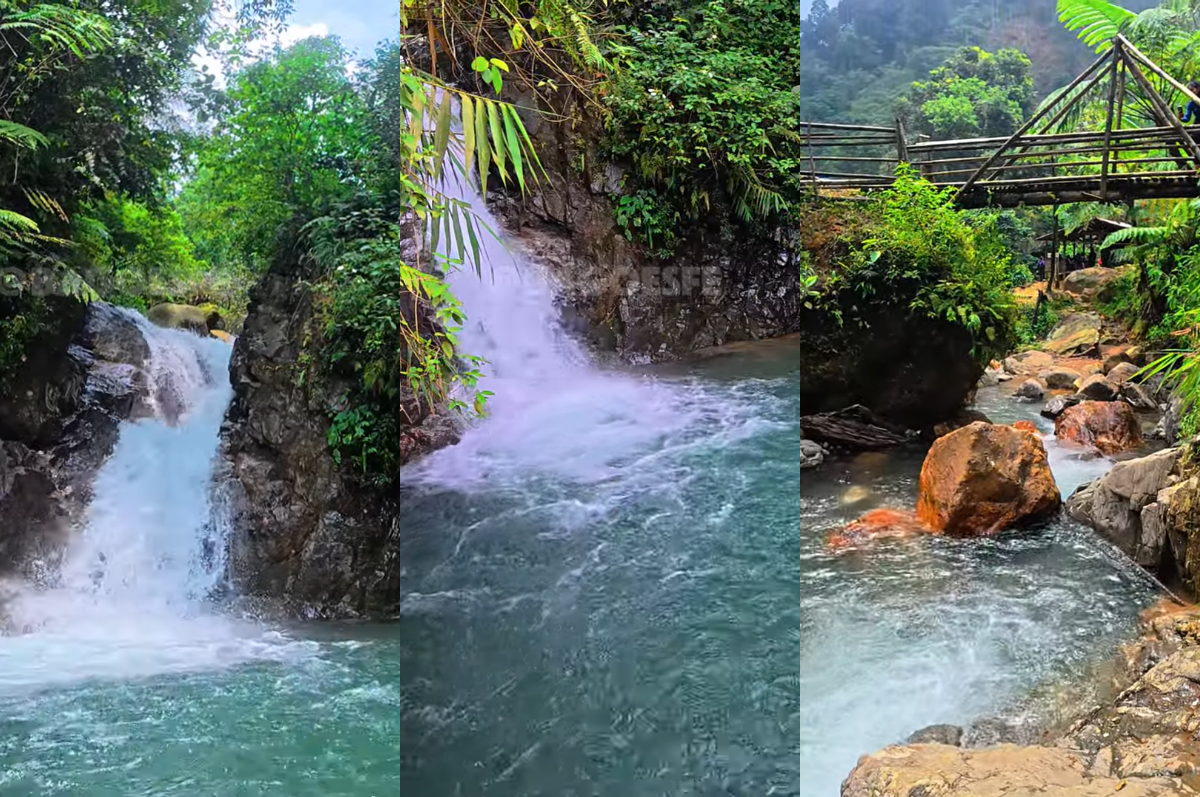 Nikmati keindahan Curug Mariuk, air terjun memukau di tengah hutan Bogor yang menantang.