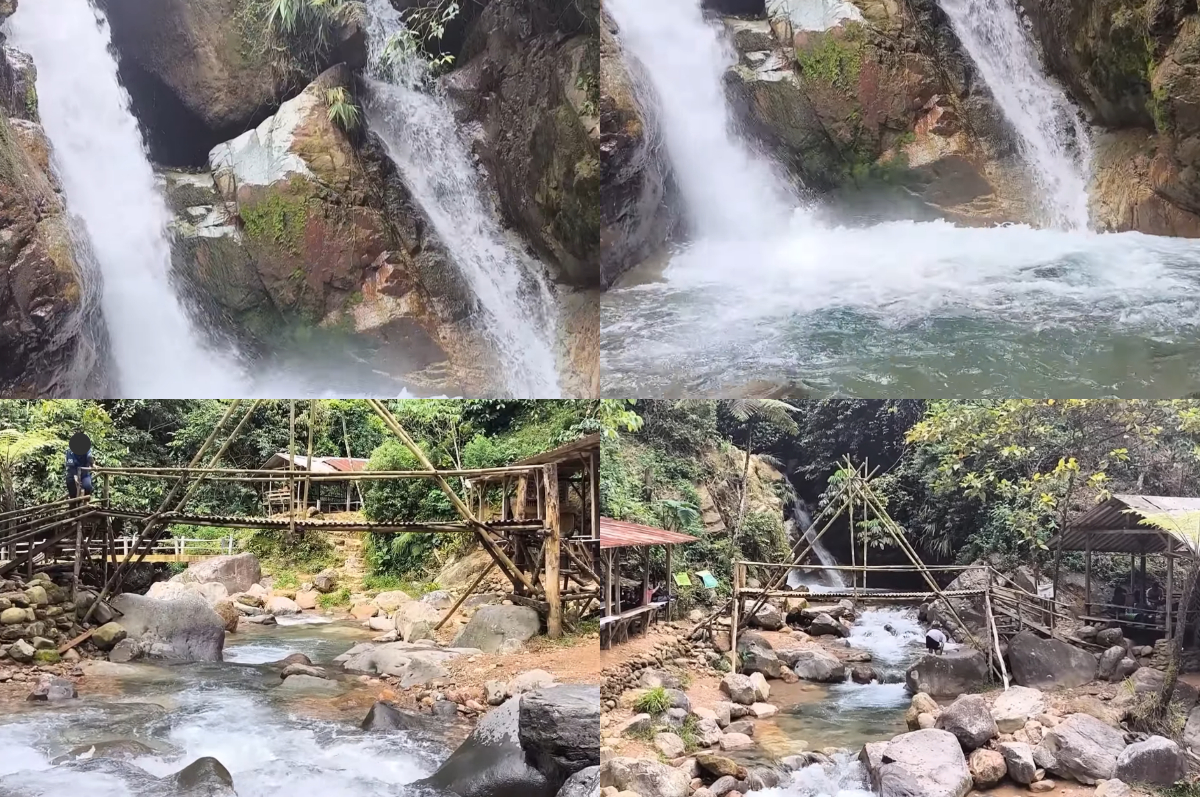 Pesona Curug Kembar di Sukamakmur, Bogor.