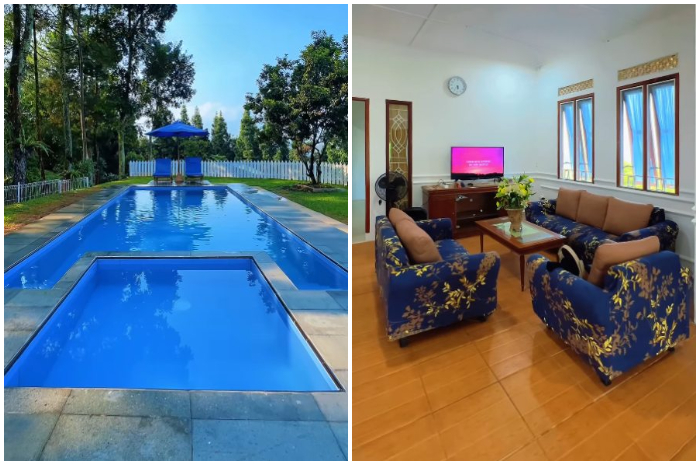 Suasana Villa Caramel House di kawasan Puncak Bogor