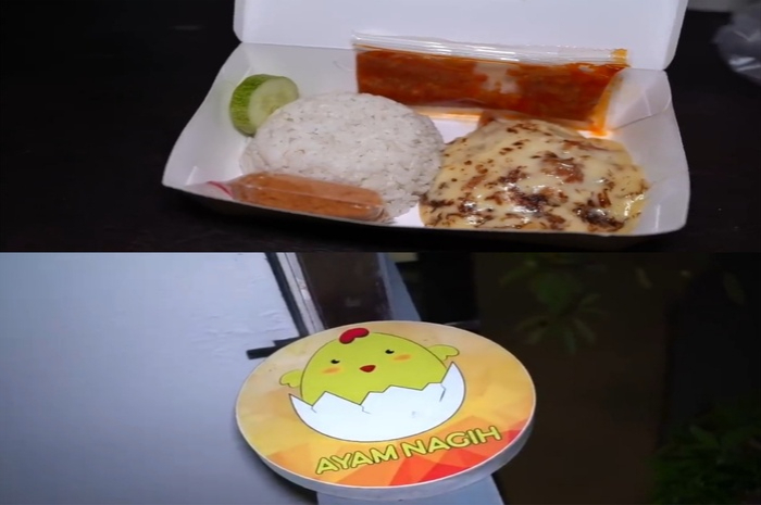 Ayam Nagih yang berlokasi di Cideng, Jakarta Pusat ramai pembeli walaupun pesanan hanya bisa dibawa pulang