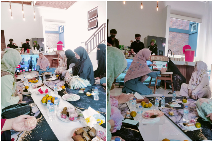 Momen arisan ibu-ibu di Cilendek Barat yang diisi dengan sosialisasi tentang menjaga lingkungan dalam rangka Bogorku Bersih 2025.