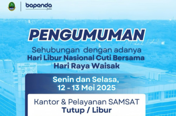 Samsat Kabupaten Bogor umumkan libur pelayanan 12&ndash;13 Mei 2025