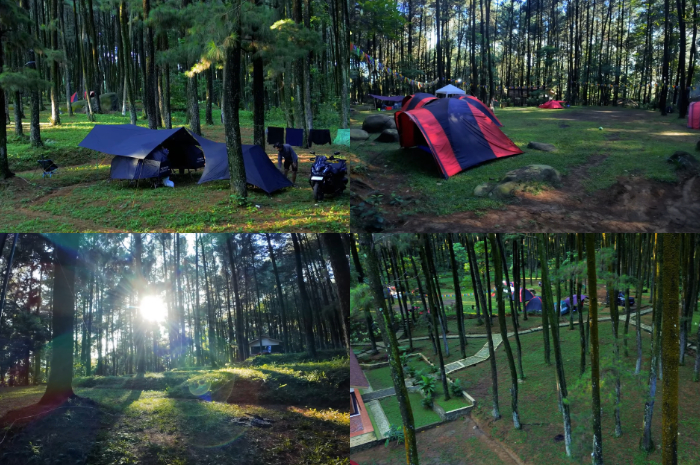 Suasana Camping Ground di Lembah Pakis Gunung Pancar, Bogor