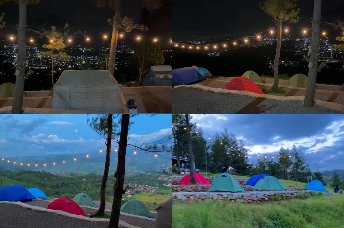 Keindahan alam Sempu Sunset Hill, tempat camping keluarga dengan pemandangan spektakuler.