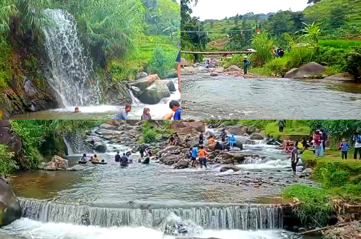 Wisata Curug Leuwi Hantap, Bogor.