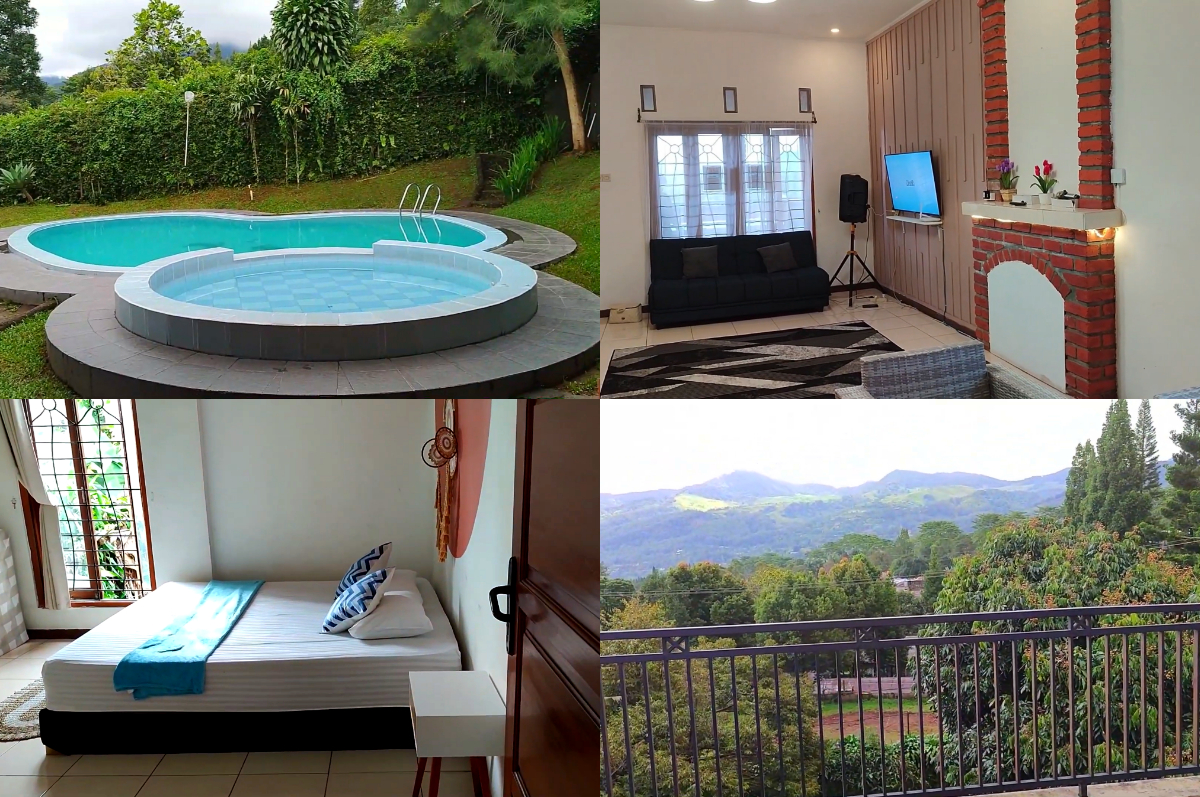Fasilitas dan view di Villa Rayya Hill.