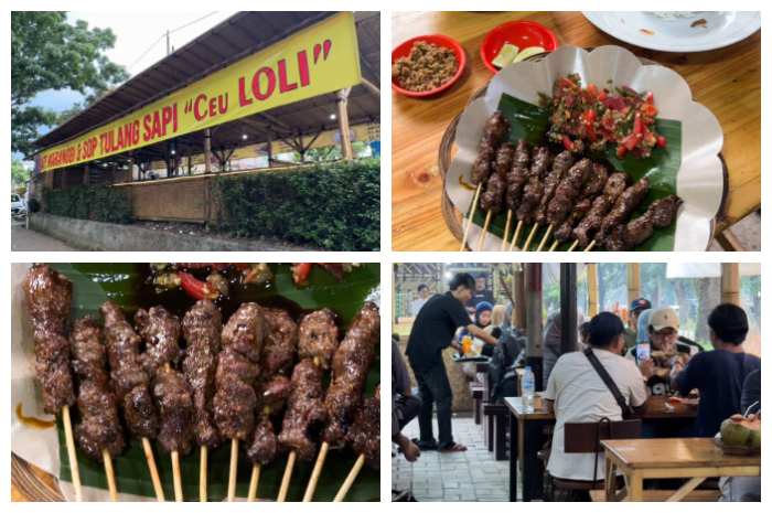 Sate Maranggi Ceu Loli yang buka cabang baru di Jalan Raya Padjajaran, Warung Jambu, Kota Bogor.