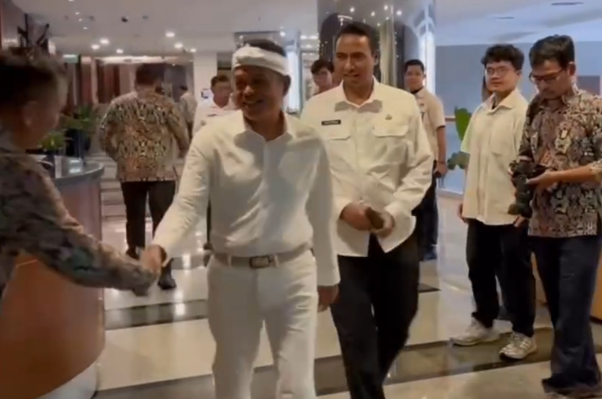 Gubernur Jawa Barat Dedi Mulyadi di mengunjungi kantor Kementerian Pekerjaan Umum (PU).