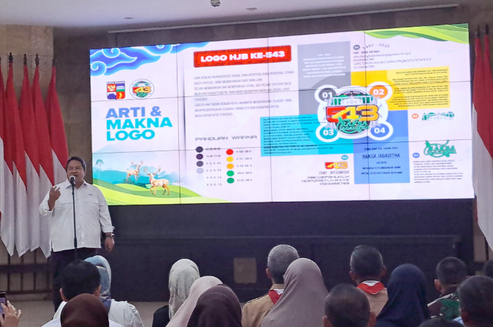 Perkenalan logo HJB ke-543 di Paseban Sri Baduga, Balai Kota Bogor, Rabu (14/5/2025).