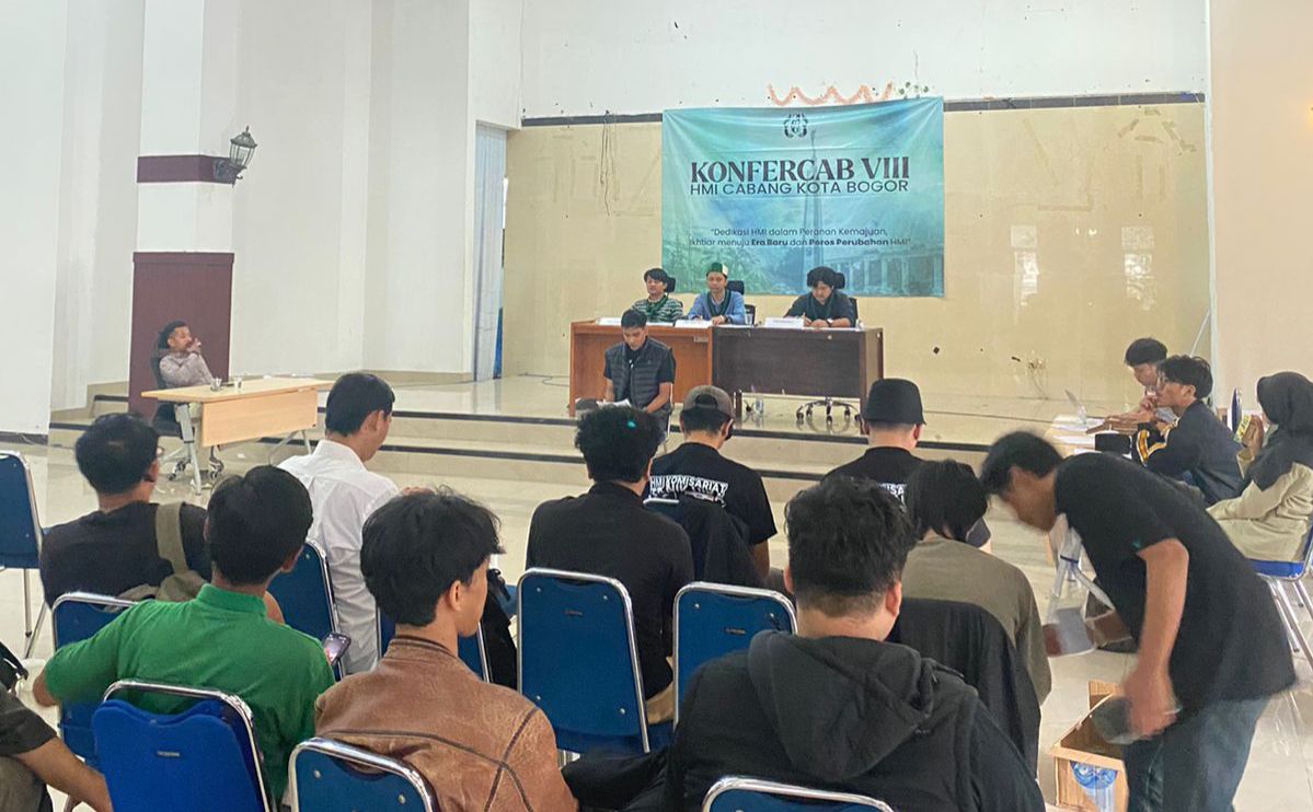 Konfercab HMI Kota Bogor ke-VIII yang digelar di Aula Dinas Pendidikan Kota Bogor, pada Selasa (13/5/2025).