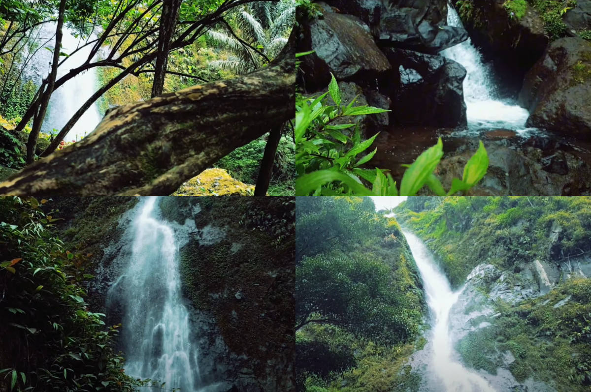 Suasana asri Curug Cibareubeuy.
