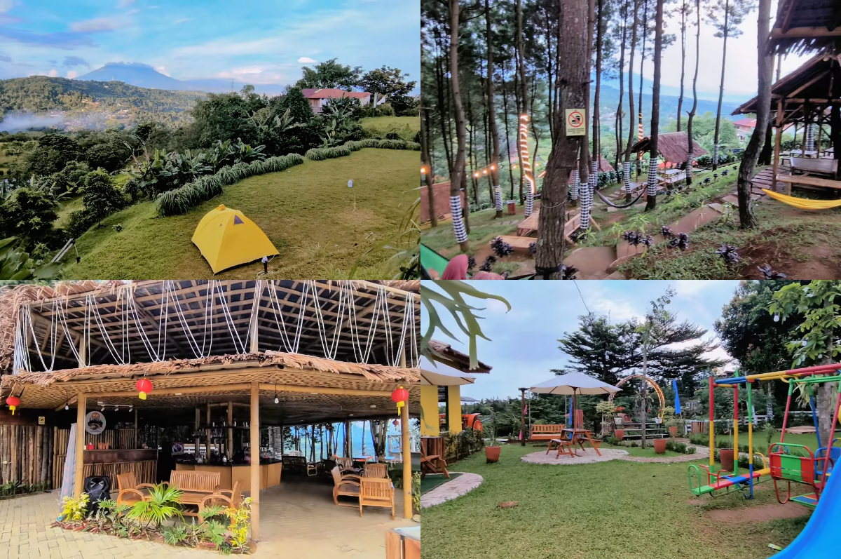 Warung KebunQu, cafe hits paket lengkap dengan villa hingga camping ground.