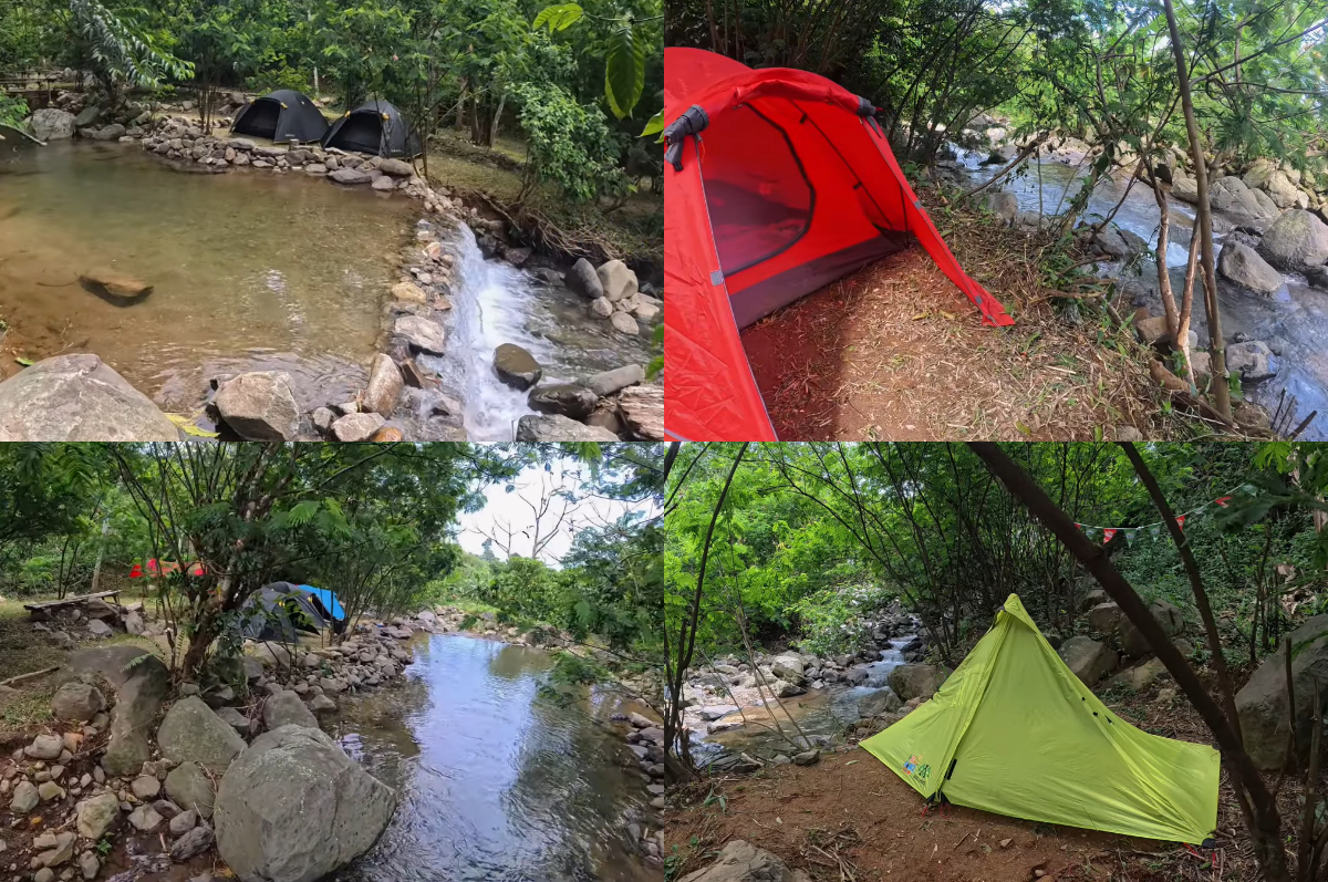 Healing pinggir sungai di Watu Gede Riverside.