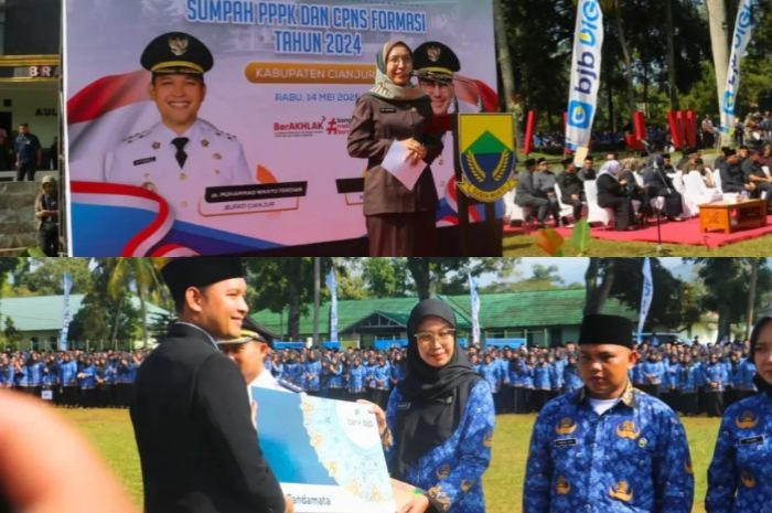 Pengangkatan 3.559 CPNS dan PPPK Pemerintah Kabupaten Cianjur pada Rabu, 14 Mei 2025