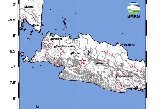 Gempa Bumi di Kabupaten Cianjur.