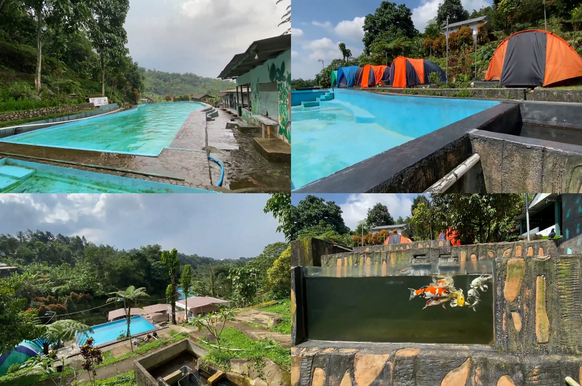 Kolam Renang Batu Aseupan, alami jernih tanpa kaporit di kaki Gunung Salak, Bogor.