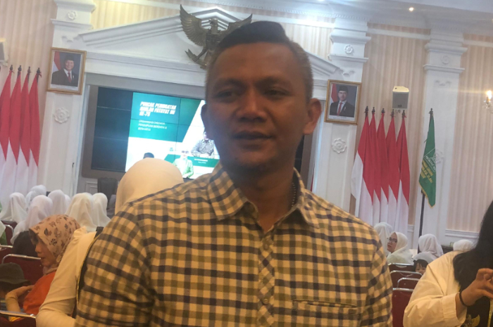 Wakil Wali Kota Bogor Jenal Mutaqin saat dimintai keterangan.