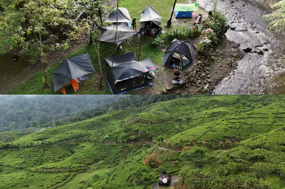 Suasana tenang Citalahab Camping Ground di tengah hutan Halimun.