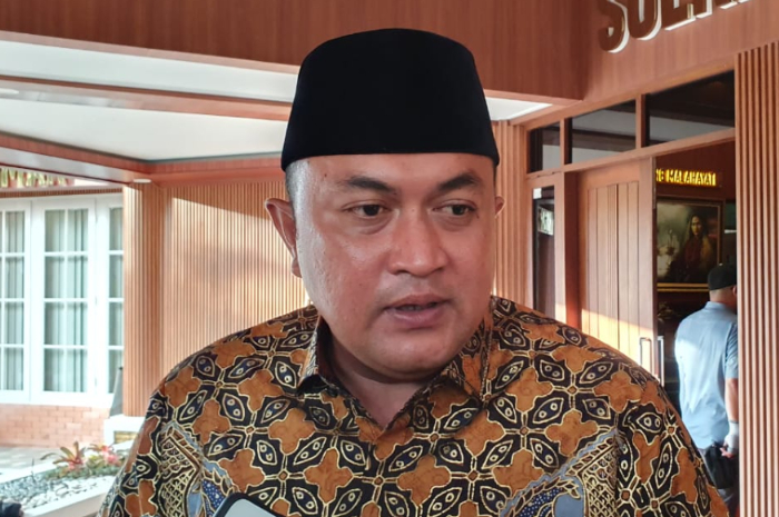 Bupati Bogor, Rudy Susmanto saat dimintai keterangan soal makna HJB ke 543.
